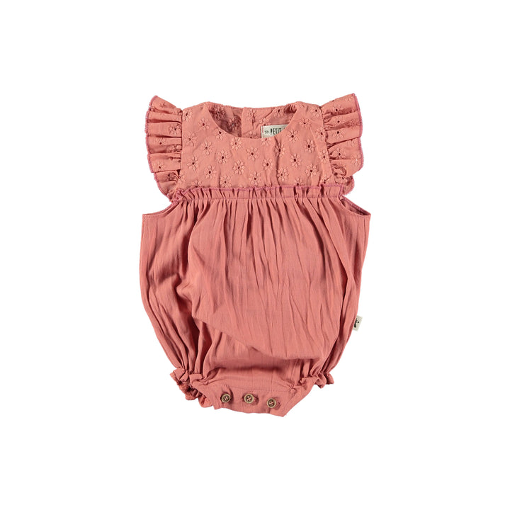 Pagliaccetto in cotone rosa antico