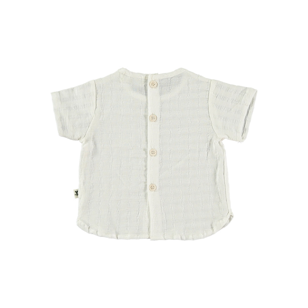 Camicia bebè in cotone bianco
