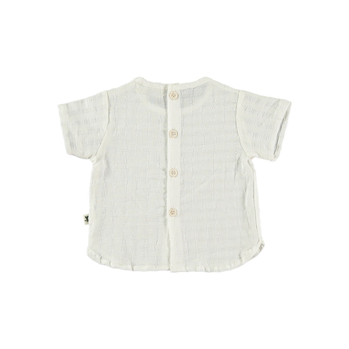 Camicia bebè in cotone bianco