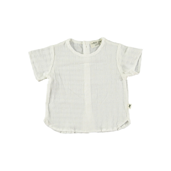 Camicia bebè in cotone bianco