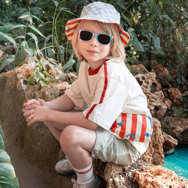 Sunglasses 3 years+ Blue stripes