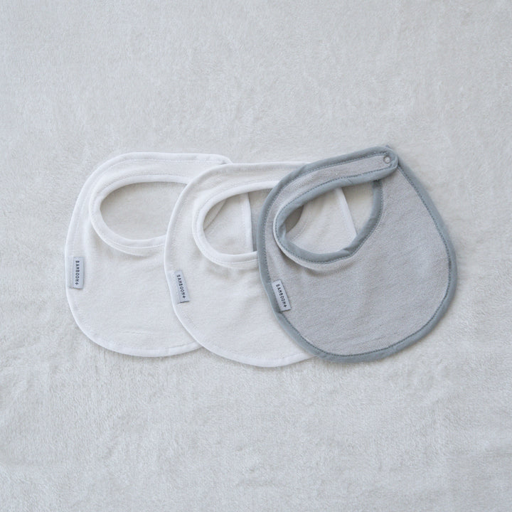 Organic bamboo terry bibs, Set of 3