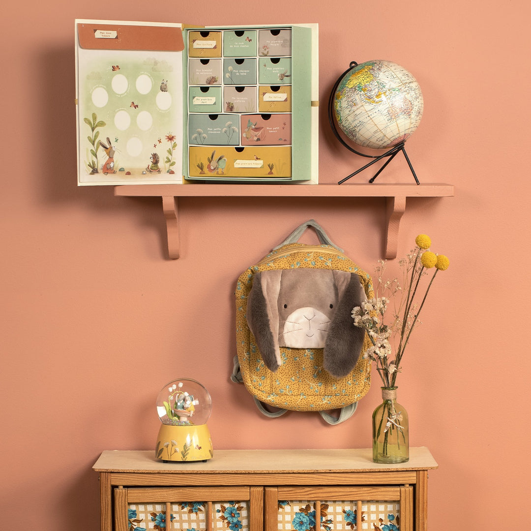 Soft backpack Ocher rabbit