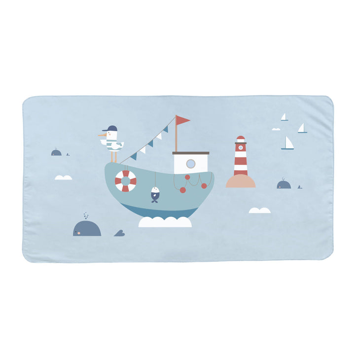Microfibre beach towel, Fishing boat