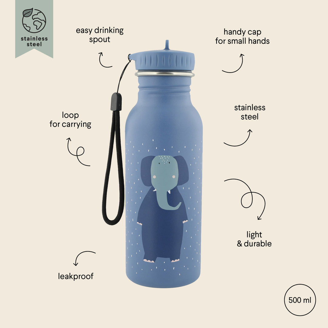 Stainless steel water bottle 500ml, Elephant