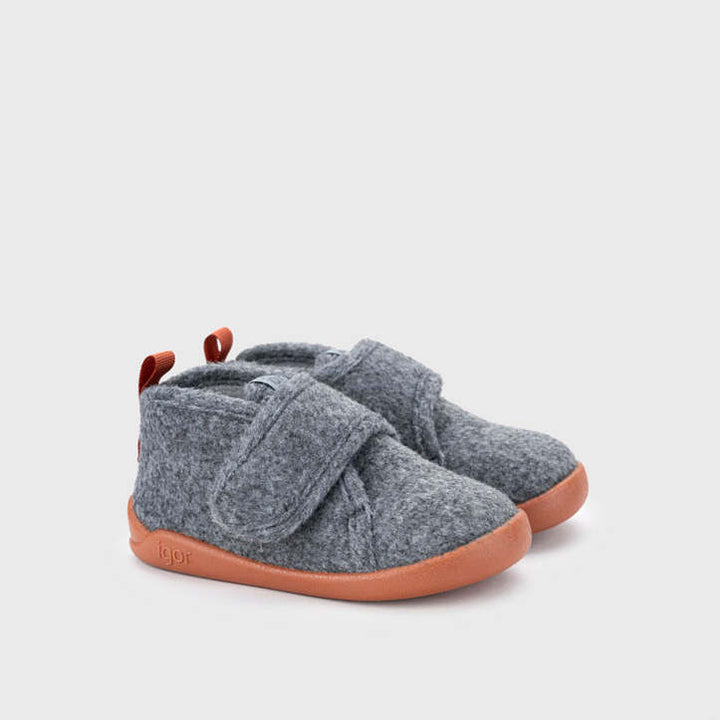 Barefoot Concept Slippers, Caramel Grey