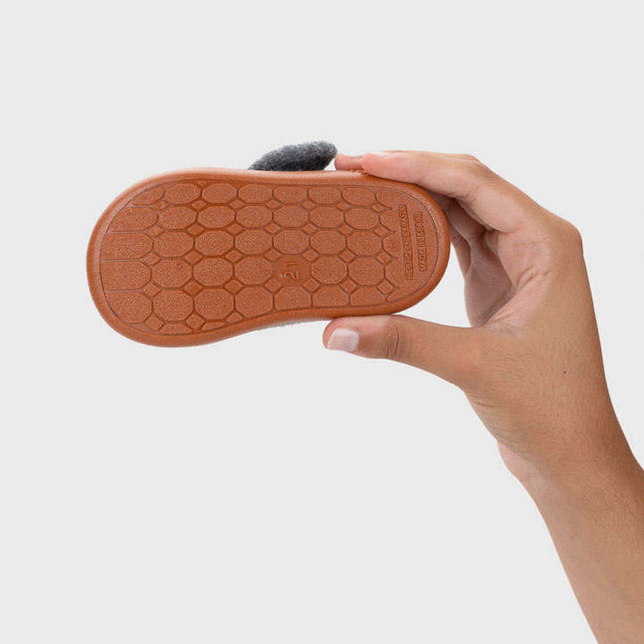 Barefoot Concept Slippers, Caramel Grey