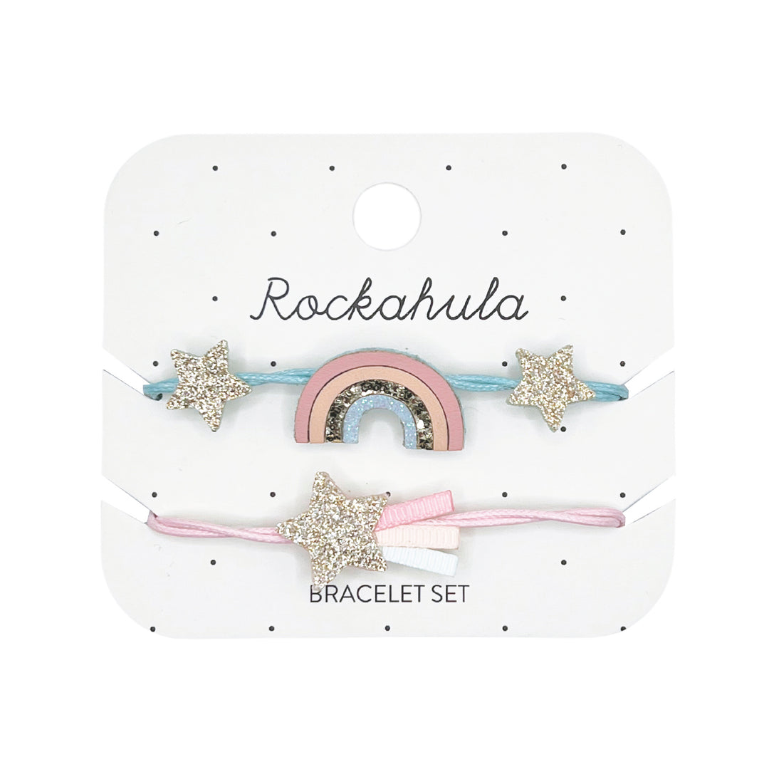 Set braccialetti per bambini Arcobaleno scintillante