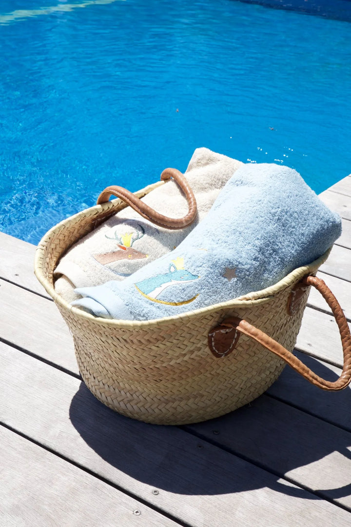 Customizable towel 70 x 140 Blue