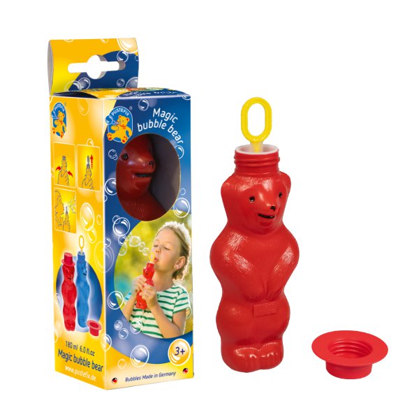 Magic soap bubble bear