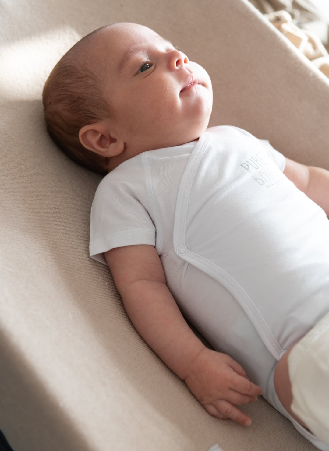 Organic bamboo short-sleeved bodysuit, Set of 2 Pink