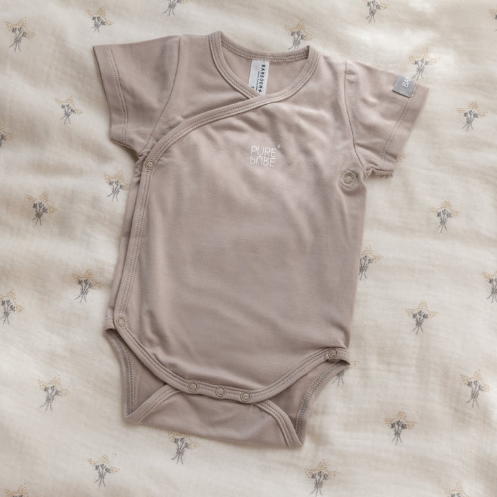 Body maniche corte in bambù bio, Set di 2 Cammello | Bamboom