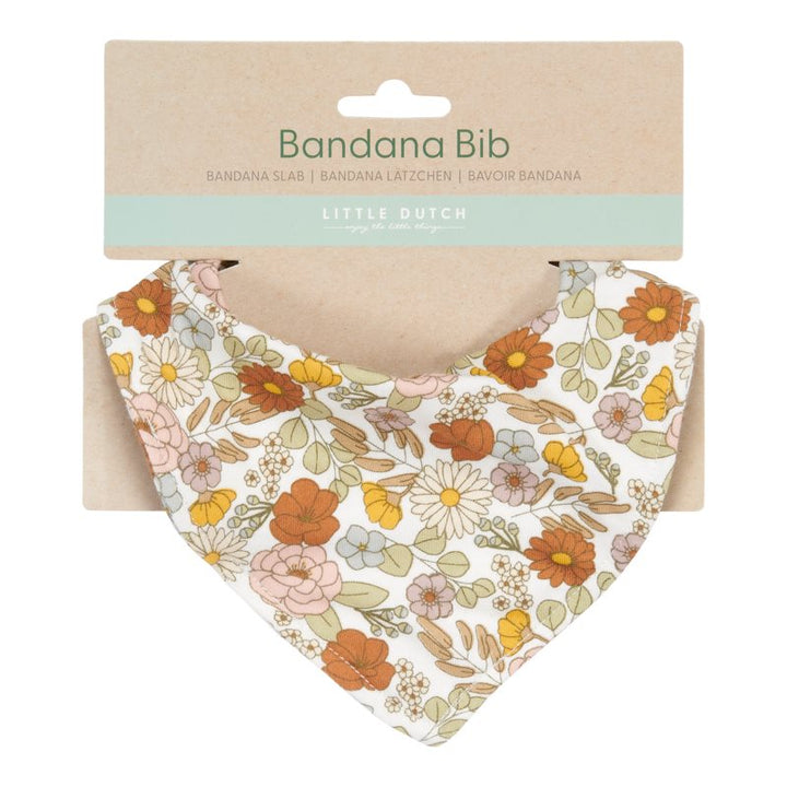 Bavaglino bandana cotone, Vintage little flowers | Little Dutch