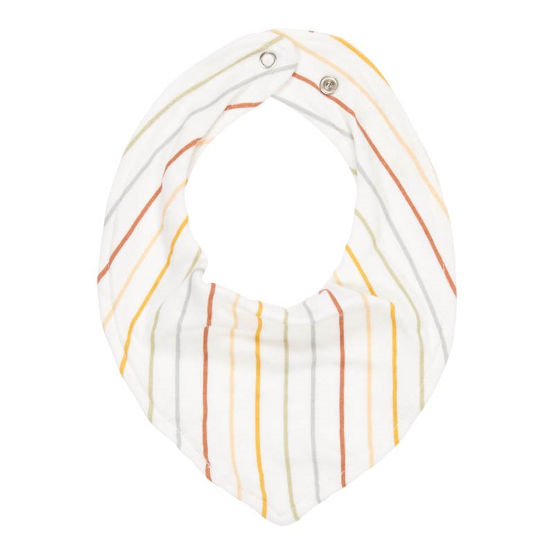 Bavaglino bandana cotone, Vintage sunny stripes | Little Dutch