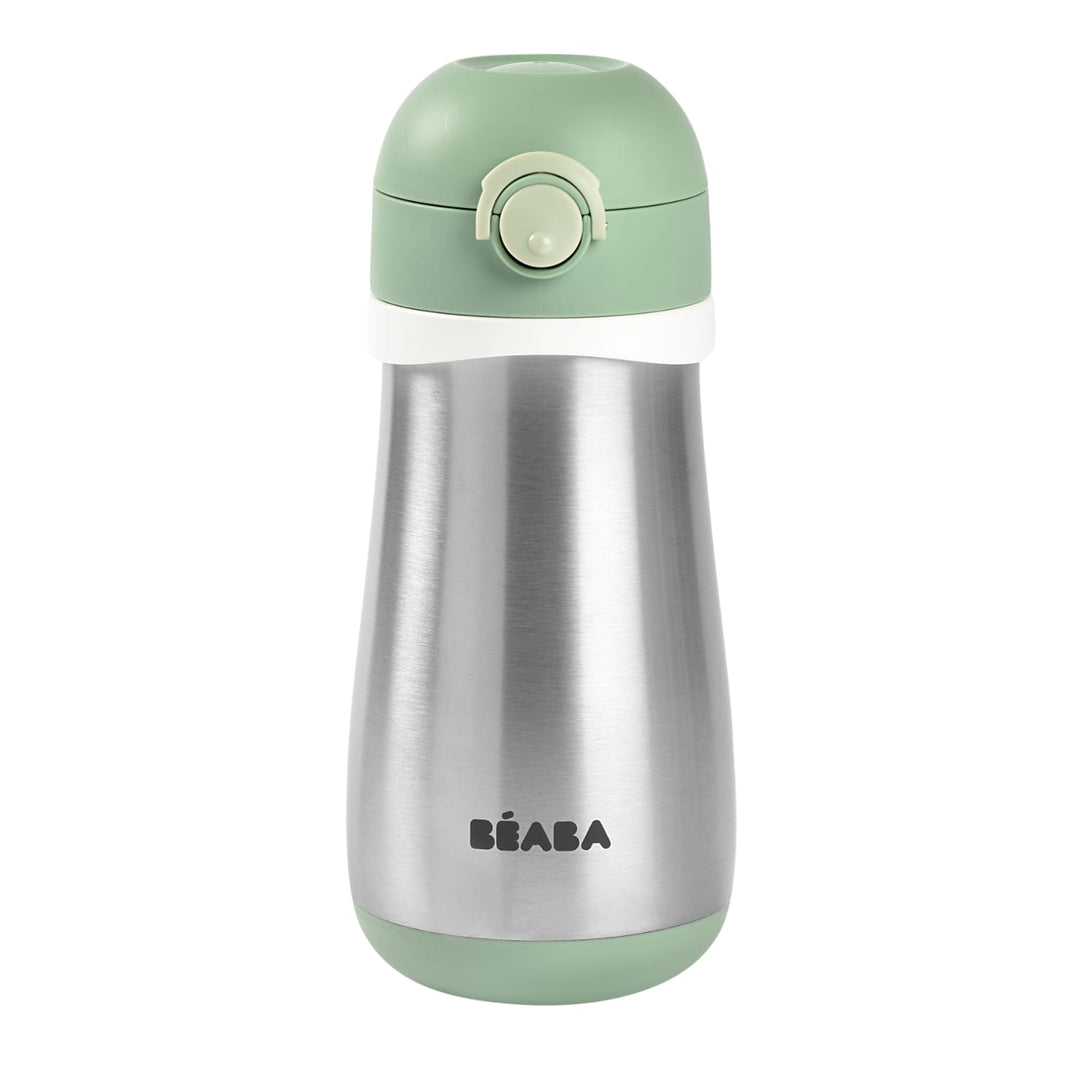 Borraccia termica in acciaio inox con manico Verde, 350ml