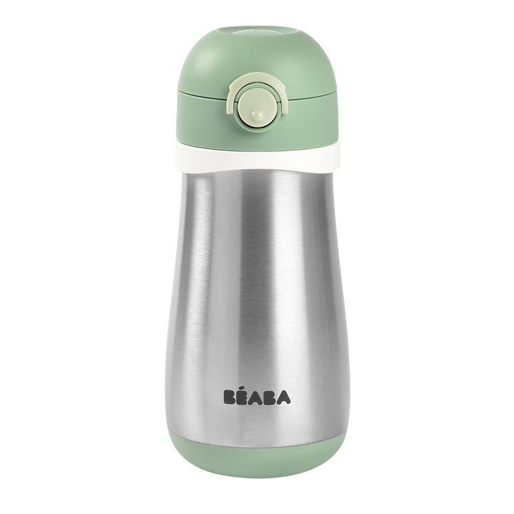 Borraccia termica in acciaio inox con manico Verde, 350ml