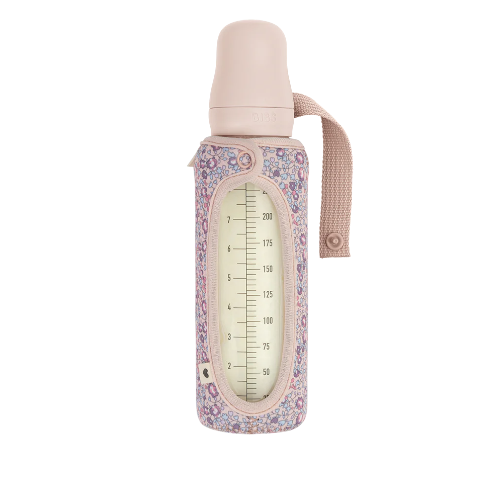 Copribiberon per biberon in vetro 225ml, Liberty Eloise blush | Bibs