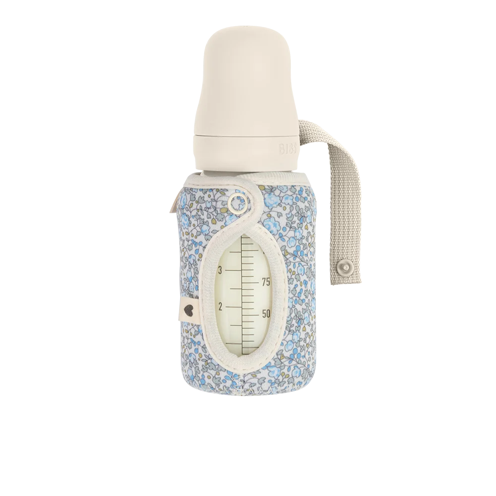 Copribiberon per biberon in vetro 110ml, Liberty Eloise ivory | Bibs