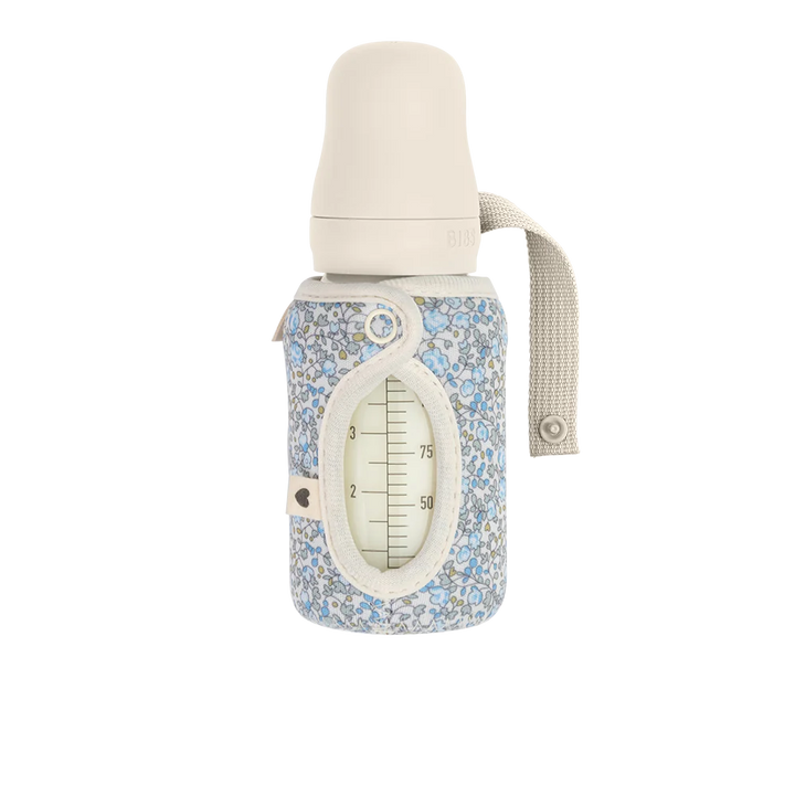 Copribiberon per biberon in vetro 110ml, Liberty Eloise ivory | Bibs