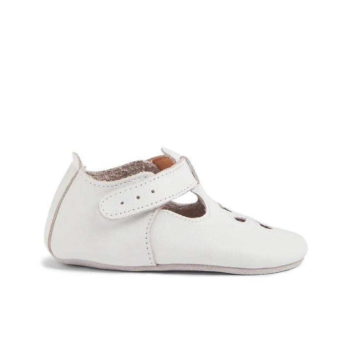 Babbucce in pelle morbida, Daisy bianco