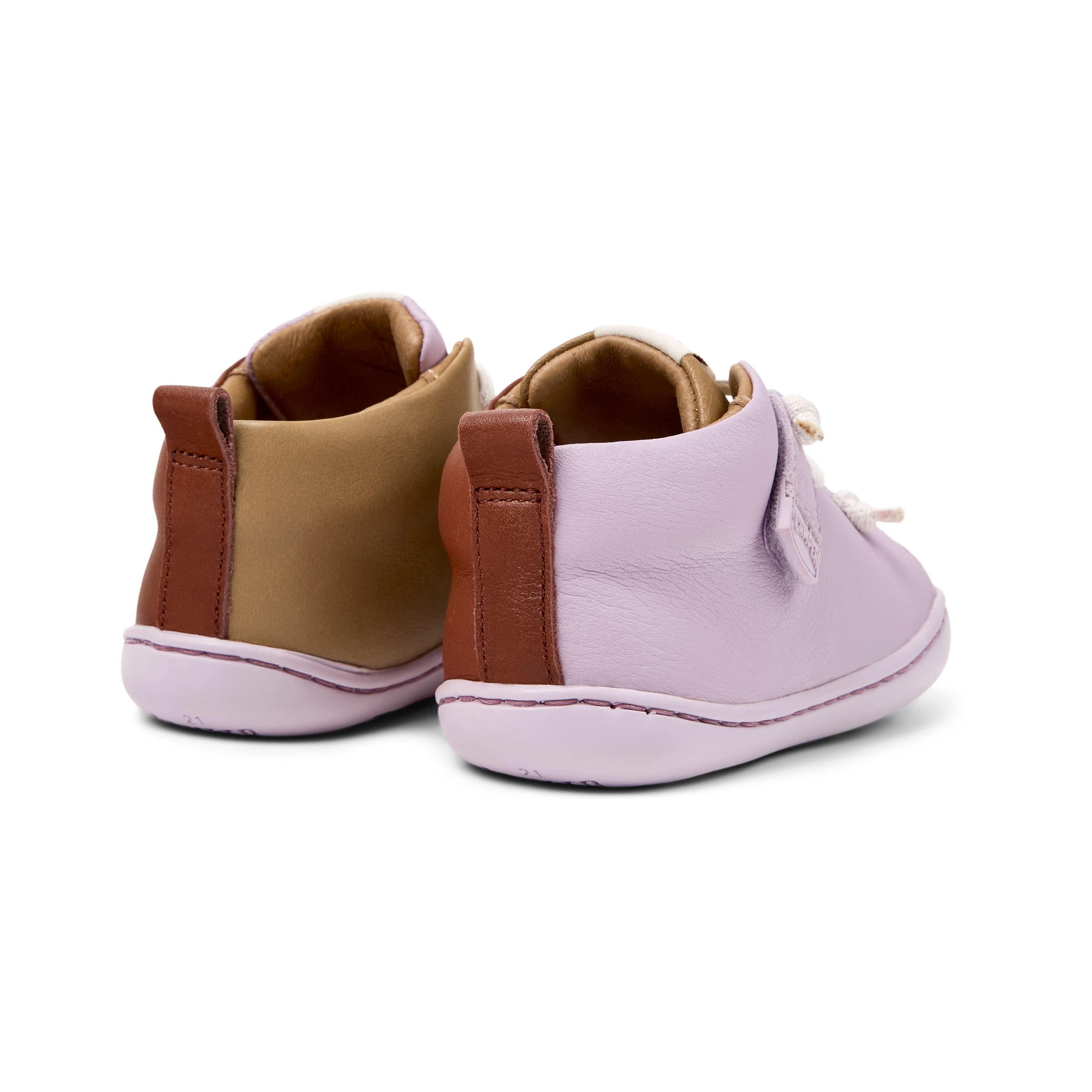 Scarpe in pelle multicolore lilla Peu