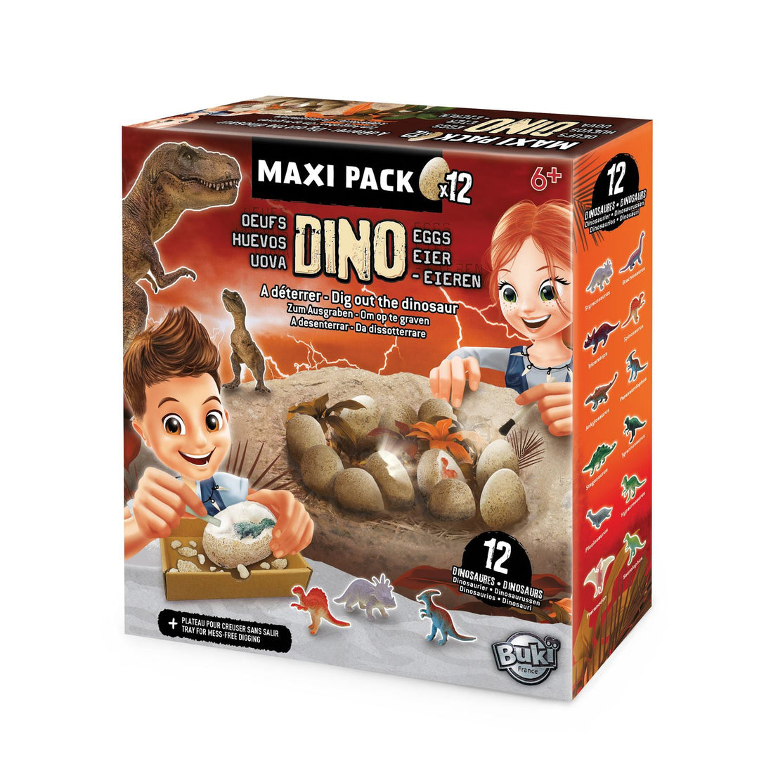 Uova dinosauro da scavare maxi 12pz | Buki France