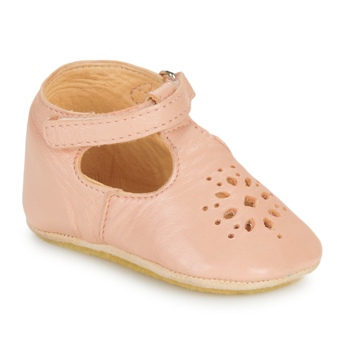 Scarpine in pelle con cinturino a T, Rosa | Easy Peasy