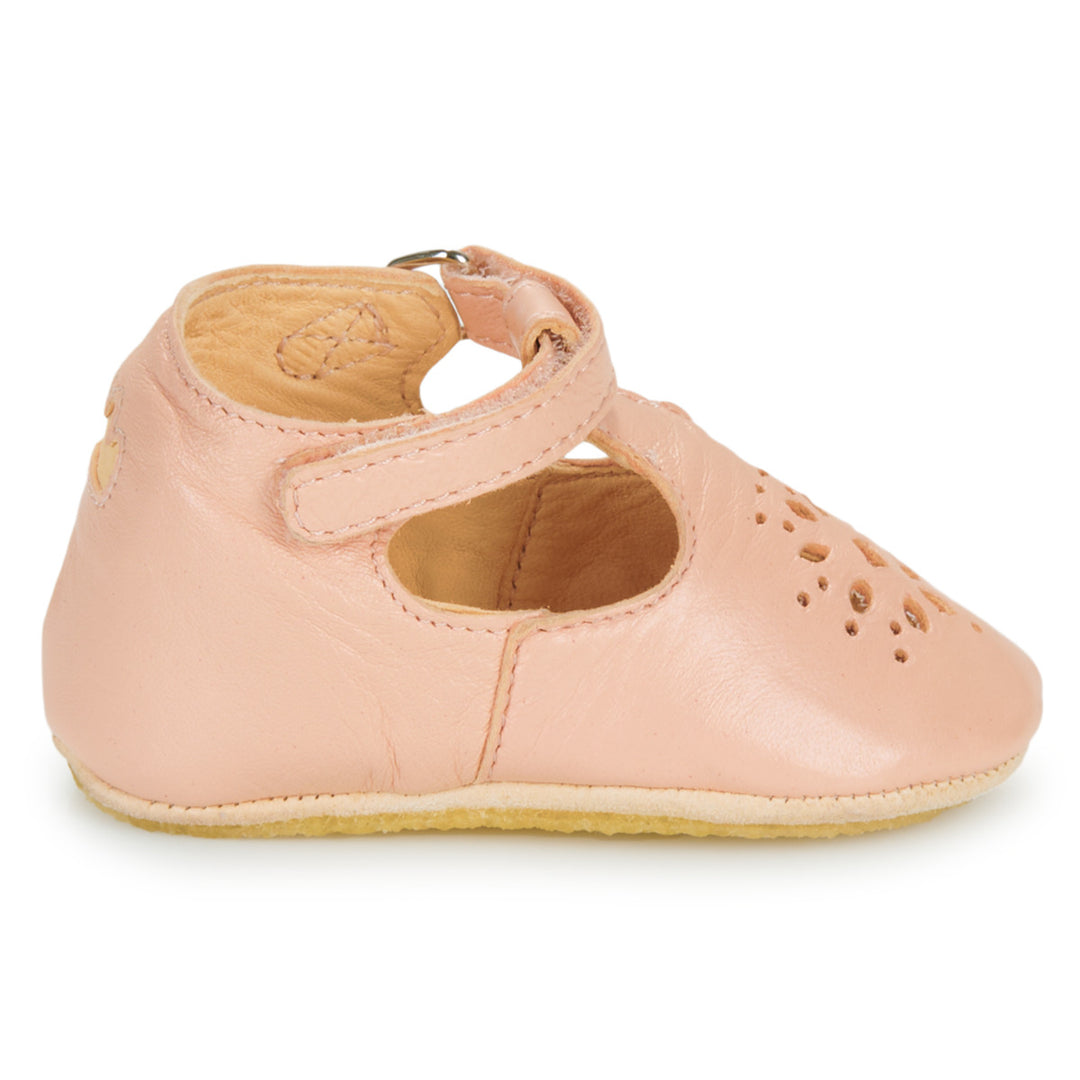 Scarpine in pelle con cinturino a T, Rosa | Easy Peasy