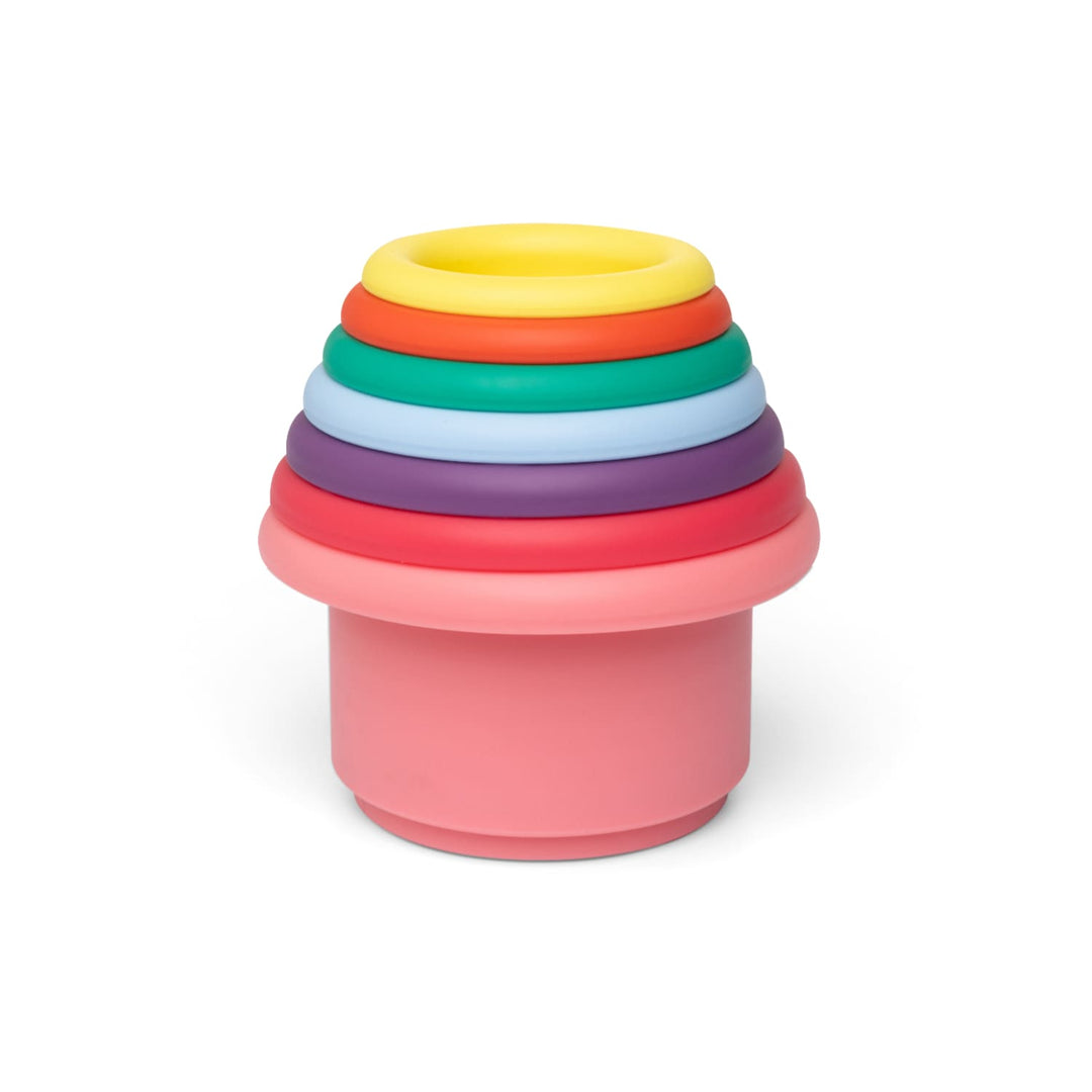 Stackable silicone cups