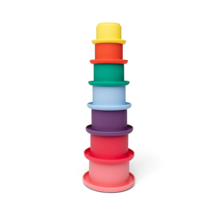 Stackable silicone cups