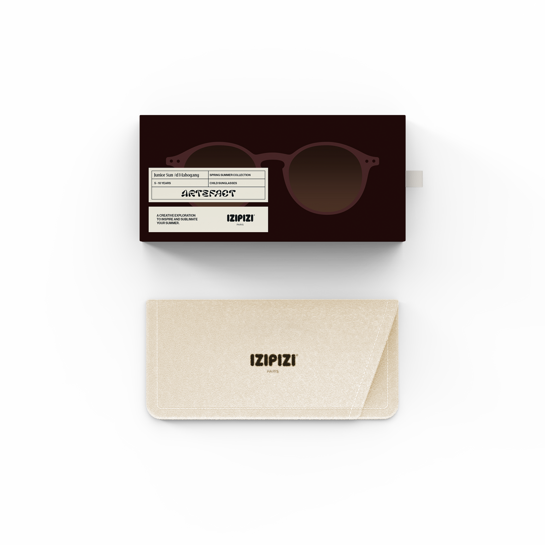 Polarized and flexible sunglasses 5-10 years, Iconic Mahogany