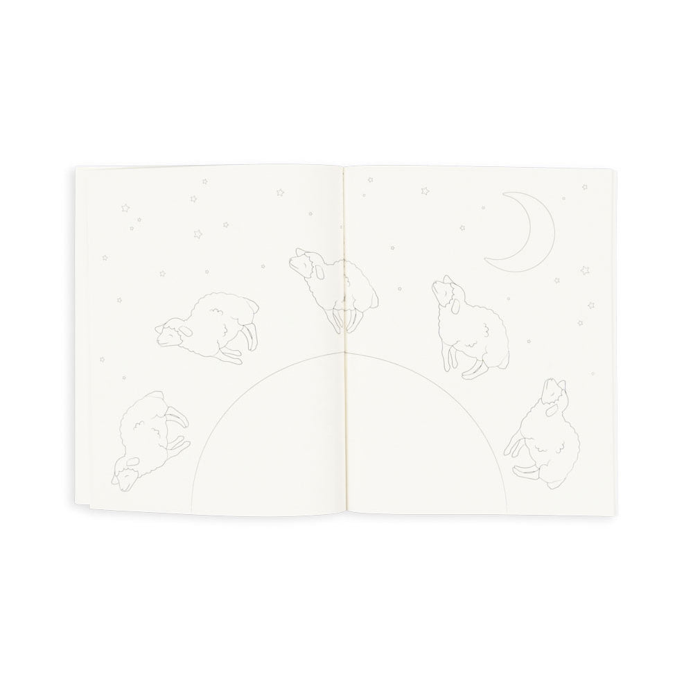 Coloring book with pencils, Farm