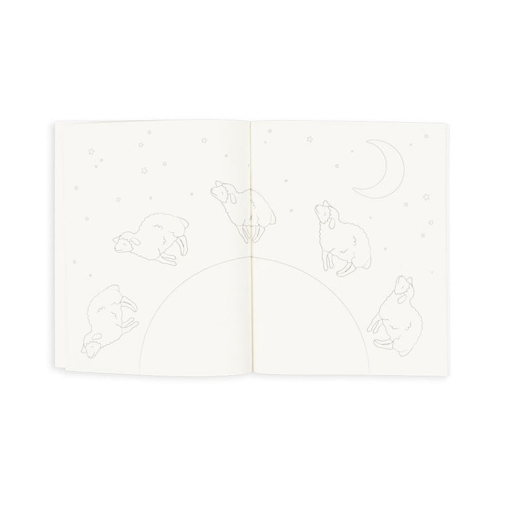 Coloring book with pencils, Farm