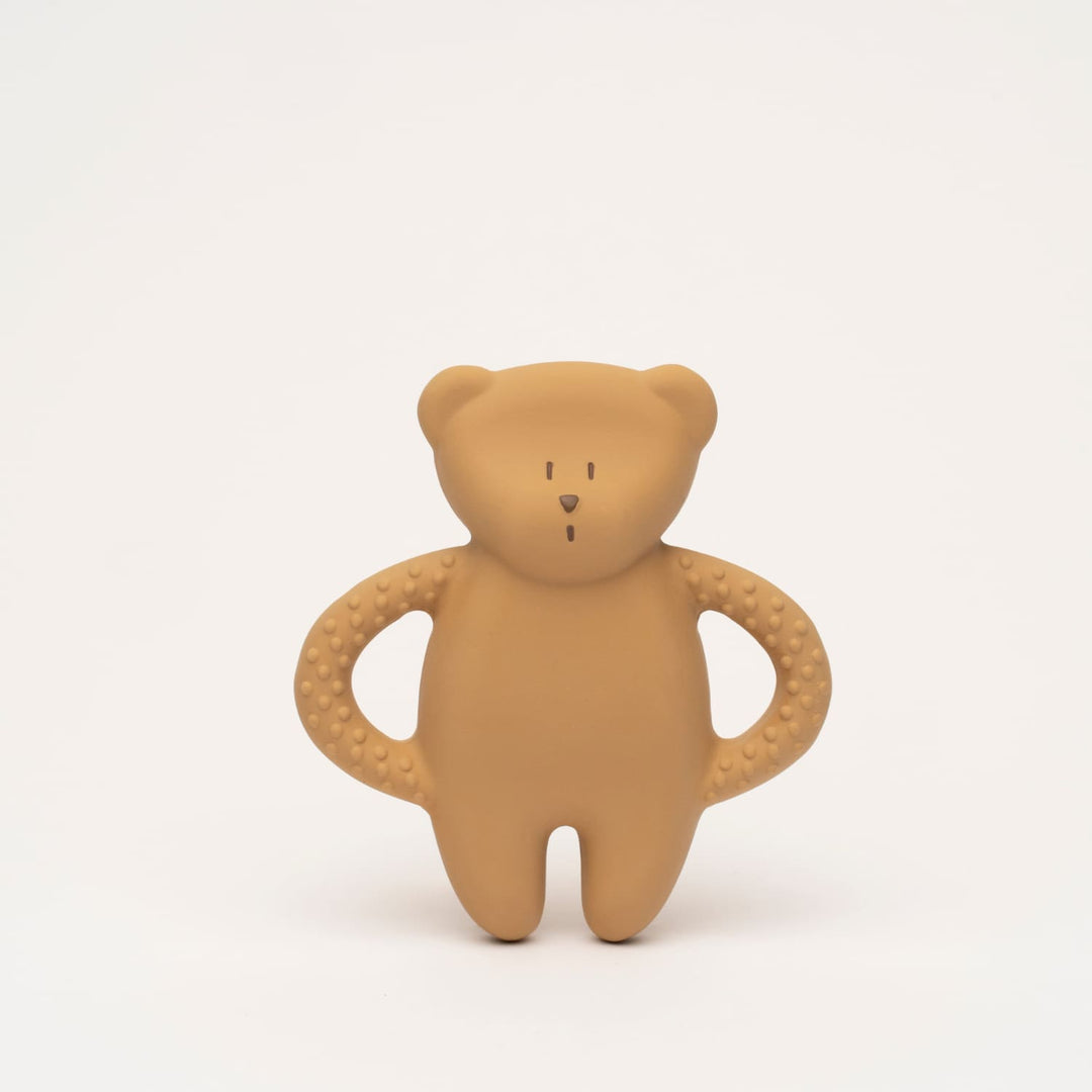 Organic natural rubber teether, Moonie cappuccino