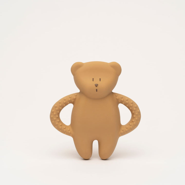 Organic natural rubber teether, Moonie cappuccino