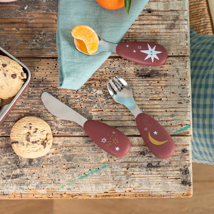 Silicone and stainless steel cutlery set, Après la pluie