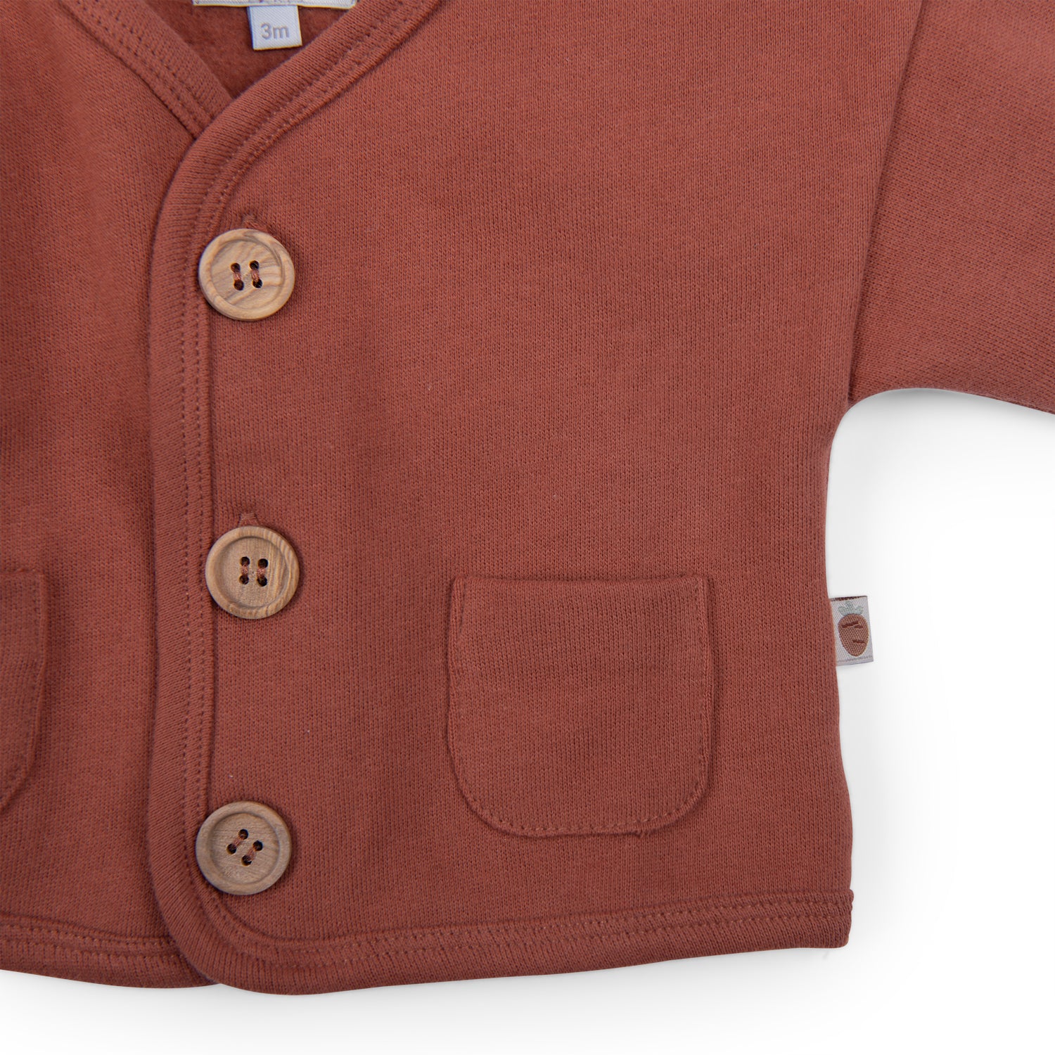 Moulin Roty | Cardigan in pile cannella, Ingmar