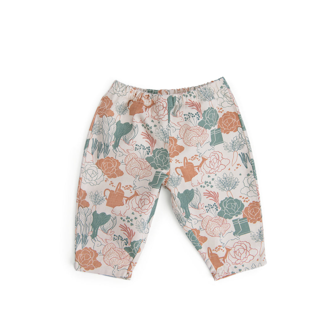 Moulin Roty | Pantaloni in cotone bio stampa orto, Iroise