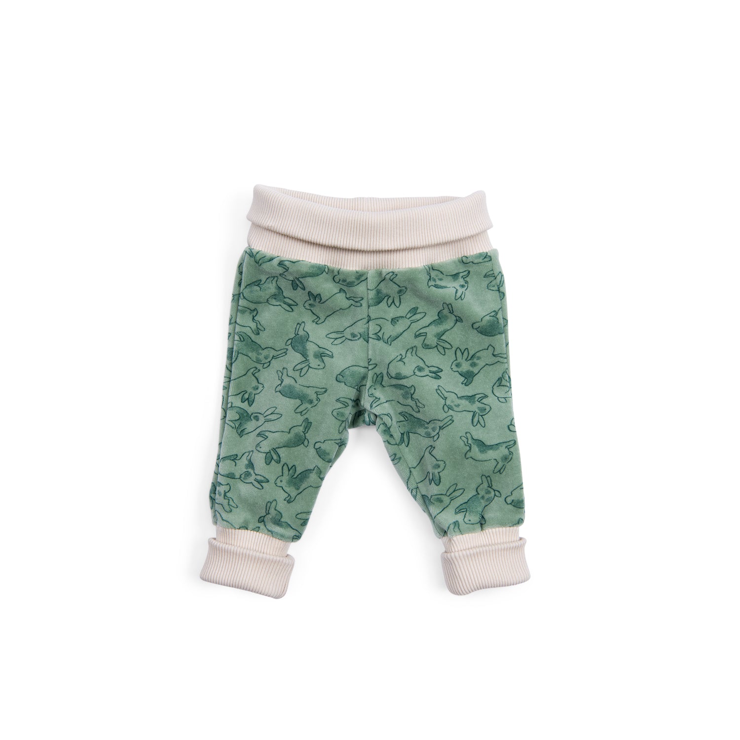 Moulin Roty | Pantaloni in velluto verde conigli, Ivanoe