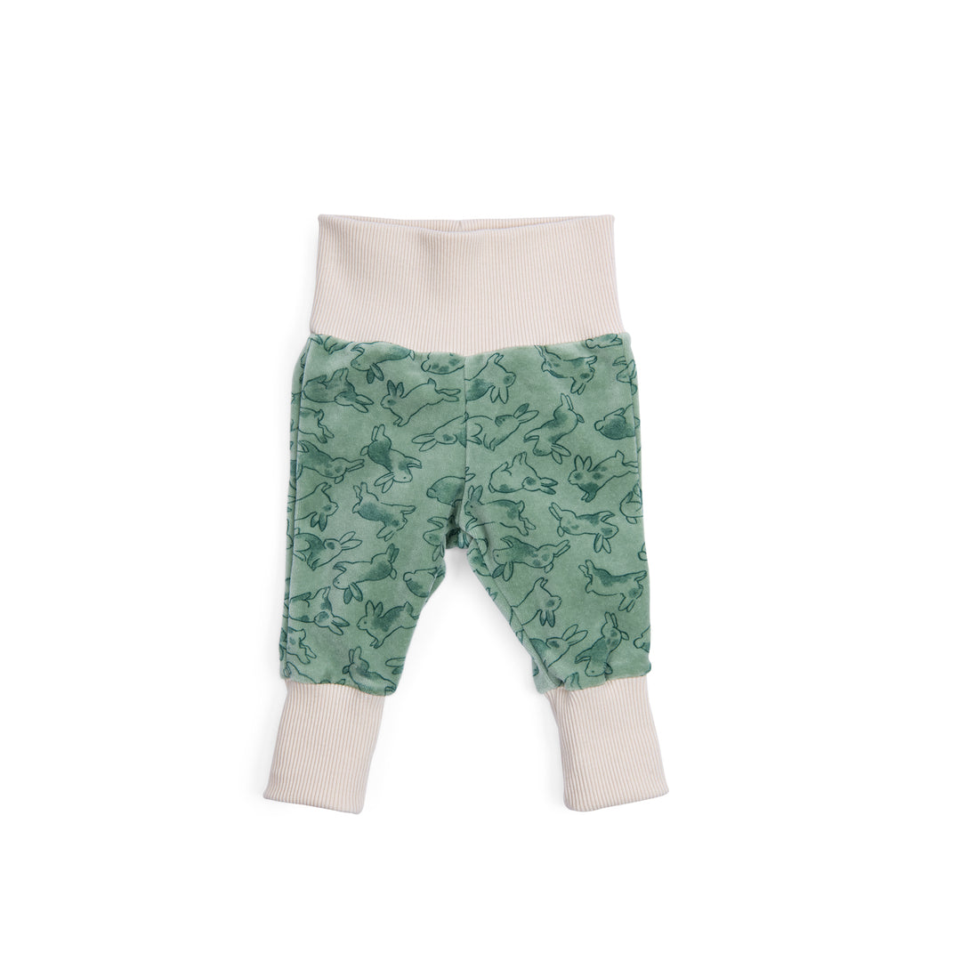 Moulin Roty | Pantaloni in velluto verde conigli, Ivanoe