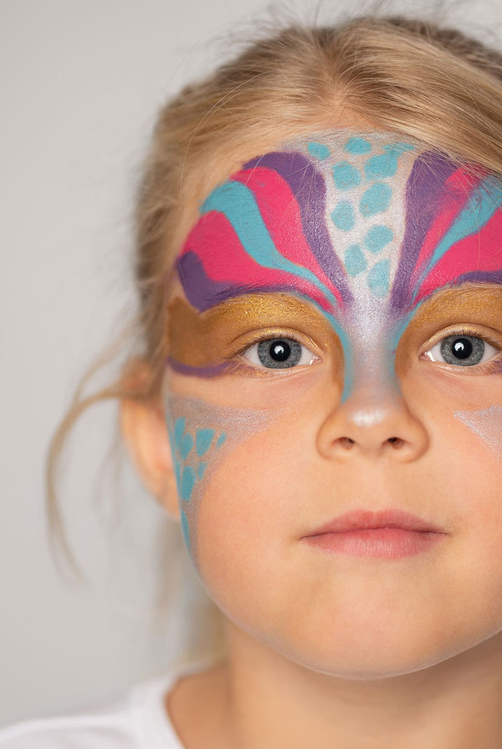 Matite bio face painting per bambini 6 colori, Mondi incantati