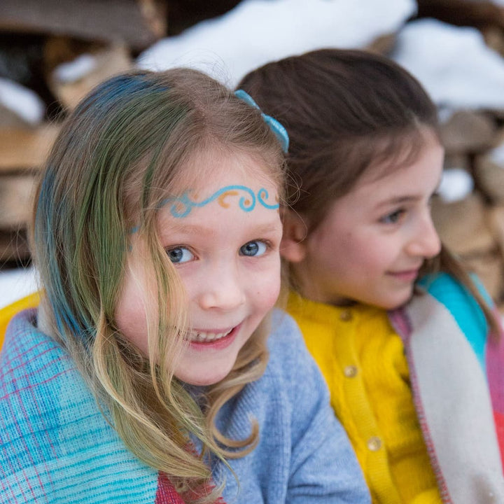 Matite bio face painting per bambini 6 colori, Mondi incantati