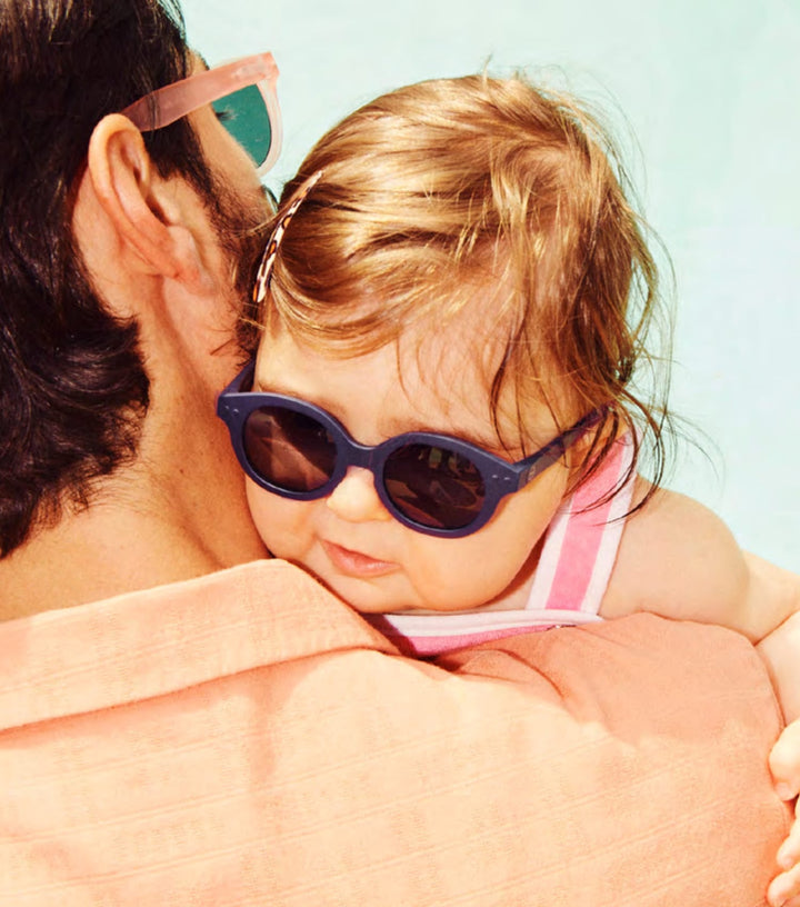 Polarized and flexible sunglasses 0-9 months, Retro Denim