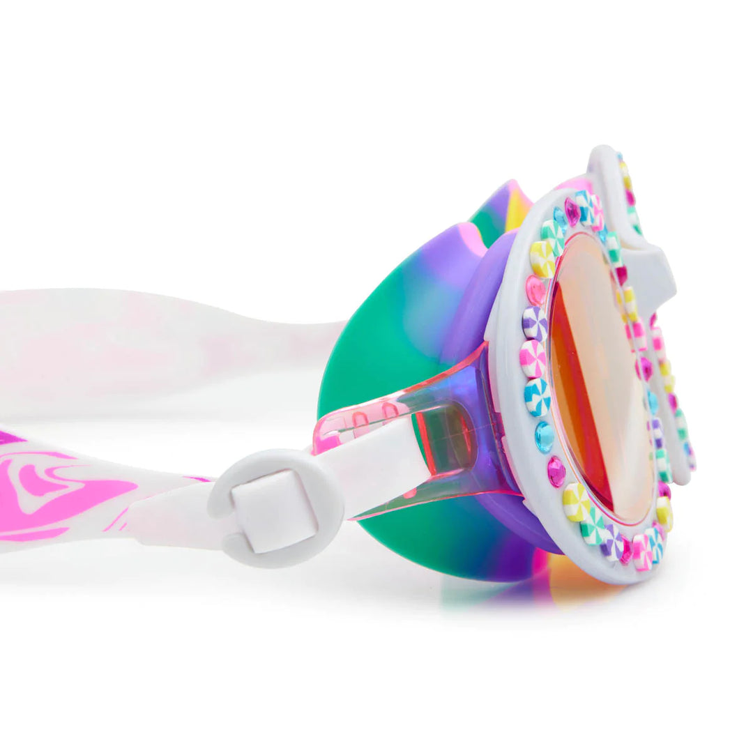 Occhialini da nuoto per bambini, Rainbow ribbons stripes | Bling2o