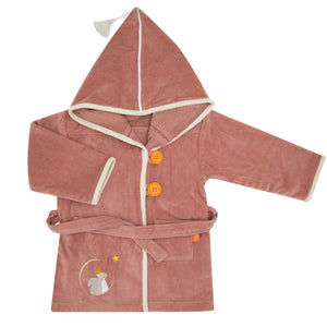 Accappatoio personalizzabile 2/4 anni Marsala scoiattolo Oiseau Bateau