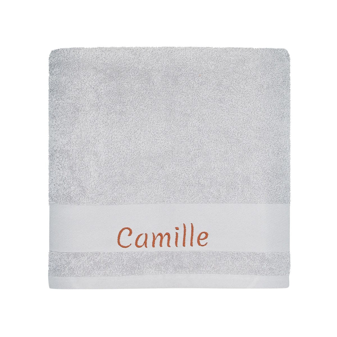 Asciugamano personalizzabile 50 x 100 Grigio, Oiseau Bateau