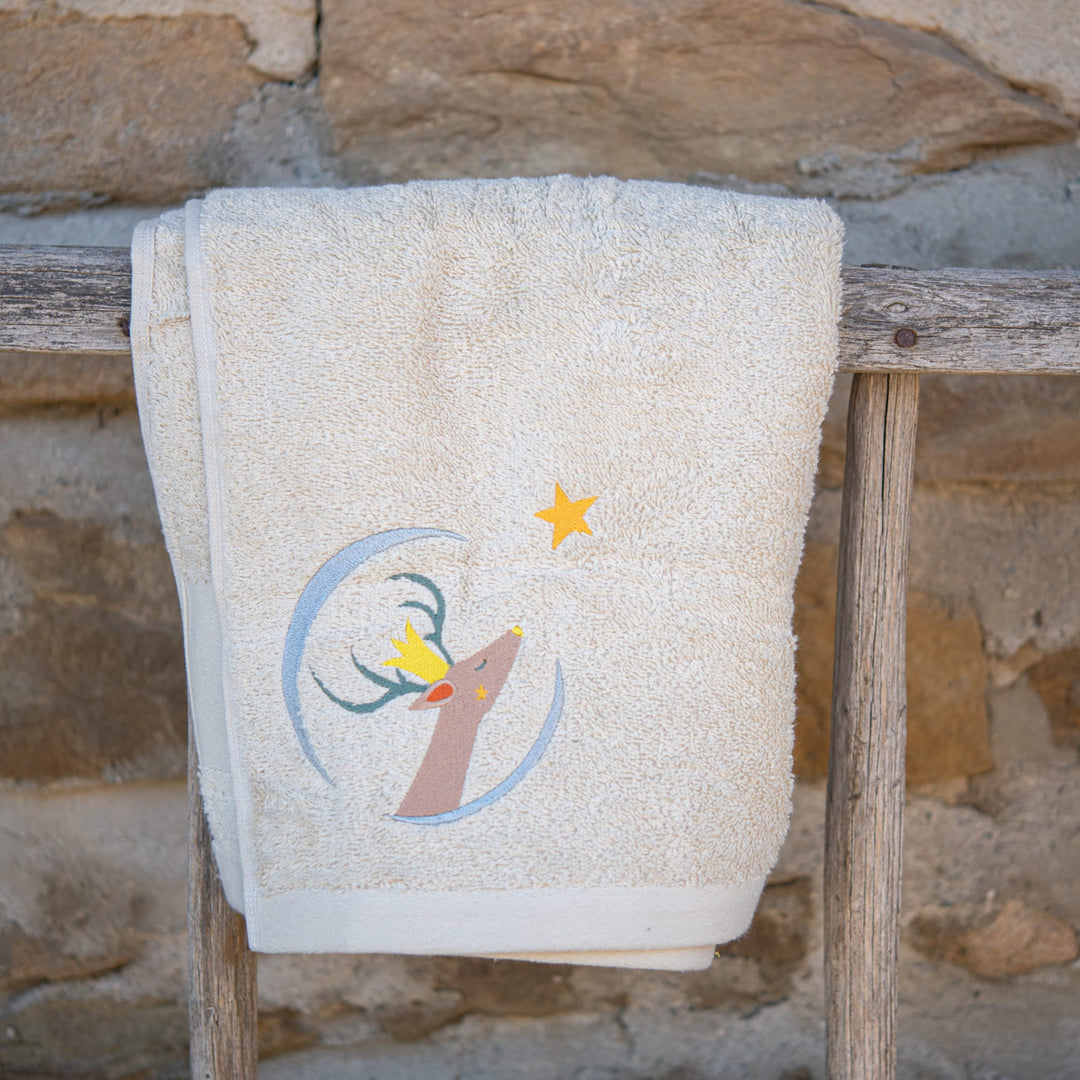 Asciugamano personalizzabile 70 x 140 Ecru, Oiseau Bateau