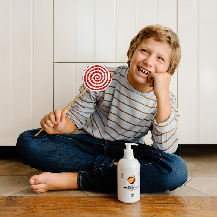 Olio di mandorle dolci, 500ml | Linea Mamma Baby - Made in Italy