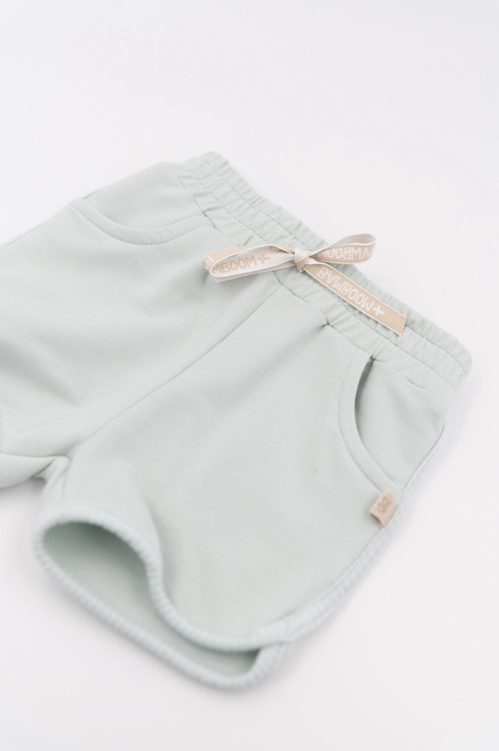 Pantaloncino in bambù cotone bio, Water petrol | Bamboom