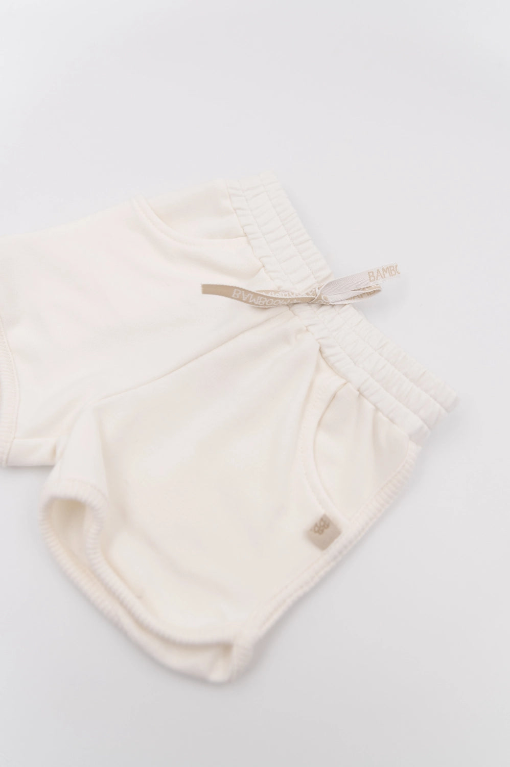 Pantaloncino in bambù cotone bio, Off white | Bamboom